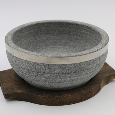Pengeluaran Stone Bowl Mixing Pot Barbeku Pinggan Batu Relau Barbeku