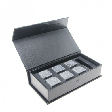 PriceList for Black Stones -
 Whiskey Stones Gift Set Natural Soapstones Cooler with Handmade Magnetic Box – Shunstone