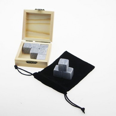 High Quality Grey Gift Set 9 Pcs Reusable Whiskey Stone,Ice Whisky Rock Stone,Ice Cube Whiskey Stone Gift Set Stone gift