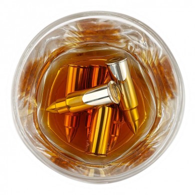stainless steel bullet whiskey stone Ice Stones With Tongs Great Gift Idea For Men