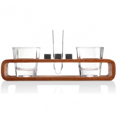 Shunstone in Stock 8 Granite Whiskey Stone Ice Cube and Whiskey Glass with Wooden Tray Business Gifts Ideas for Christmas