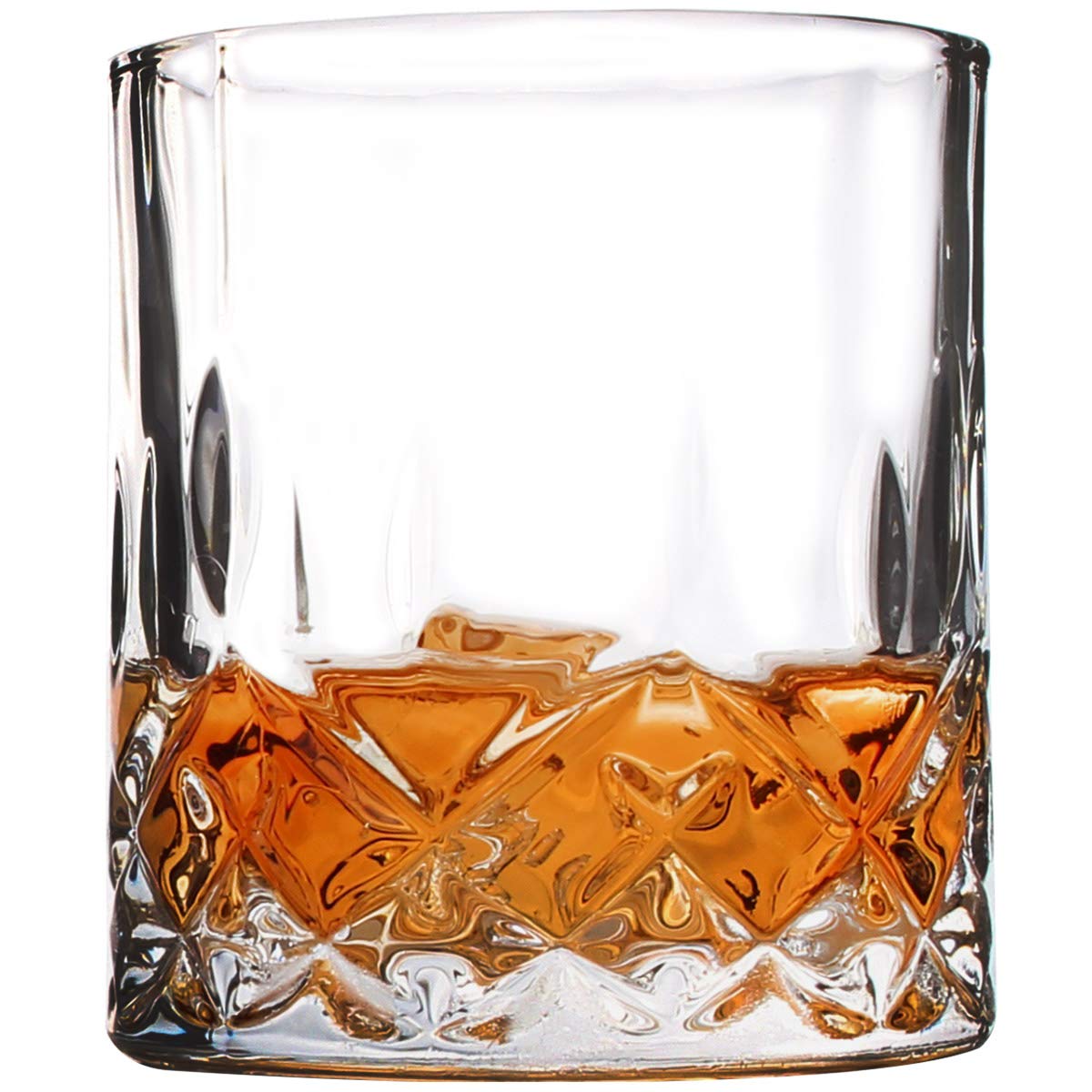 Hot-selling Beverage Chilling Rocks - 308 Real Solid Copper Projectile Hand Blown Old Fashioned Whiskey Rocks Glass Set of 2 – Shunstone