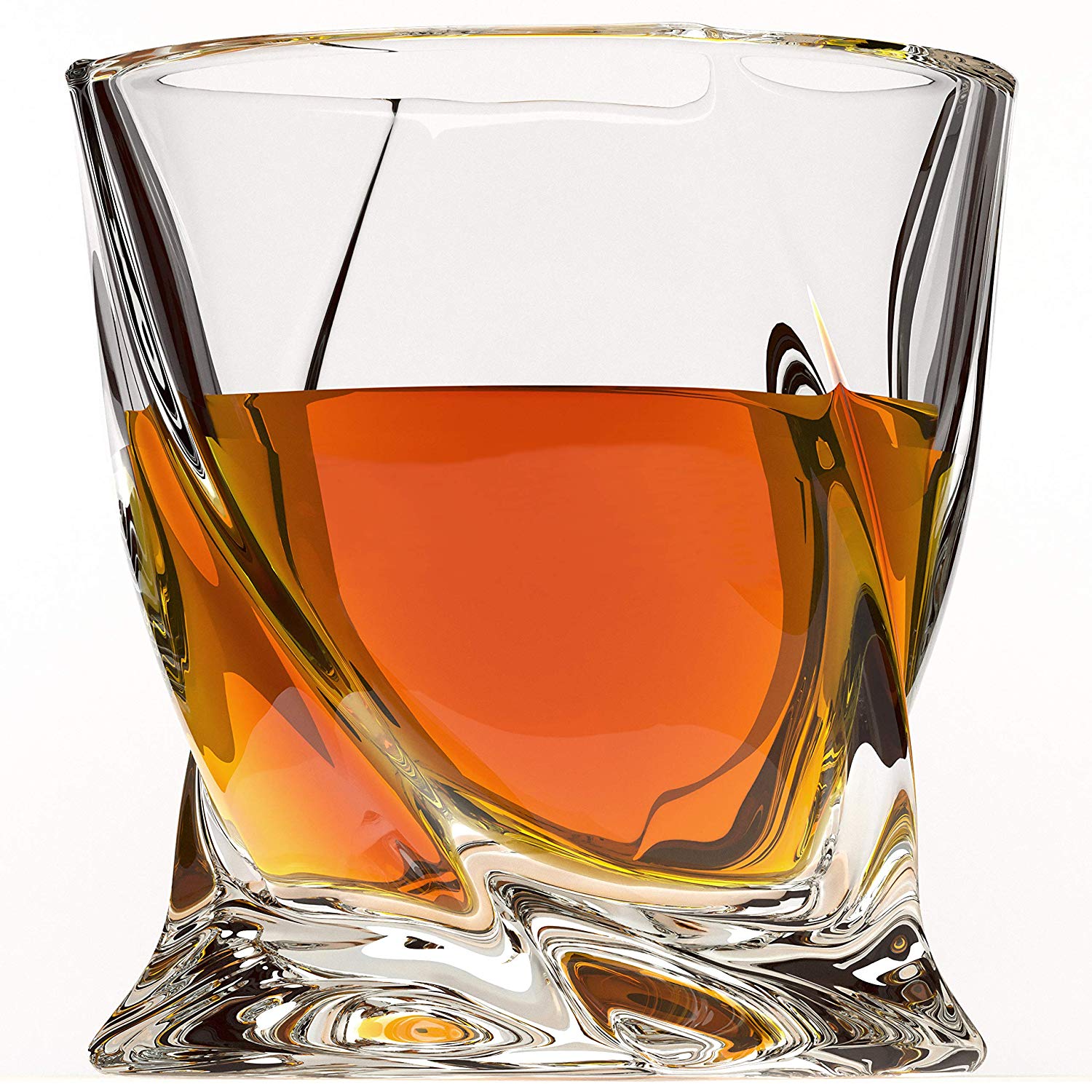Good Wholesale VendorsIce Whiskey Stones - Crystal Whiskey Glass Set of 4 Premium Lead Free Crystal Glasses Twist Tasting Tumblers for Drinking – Shunstone
