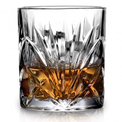 Classical Whiskey Glasses 10oz Premium Lead Free Crystal Tasting Cups Rock Style For Drinking