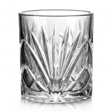 Classical Whiskey Glasses 10oz Premium Lead Free Crystal Tasting Cups Rock Style For Drinking