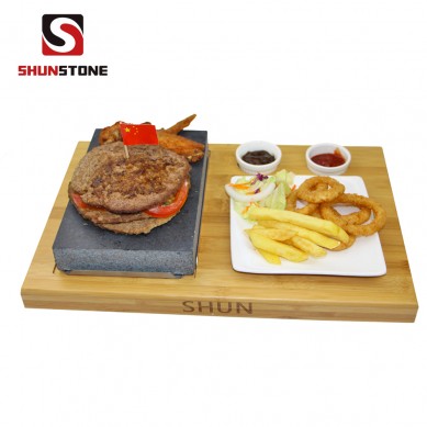 2017 Latest DesignStone Pot -
 6 Pieces Set Steak Stone Set BBQ Stone Cookware Set Basalt Steak Grill Plate  – Shunstone