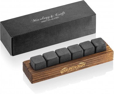 amazon choice hot sell reused whiskey ice cube stone by small wooden tray gift set