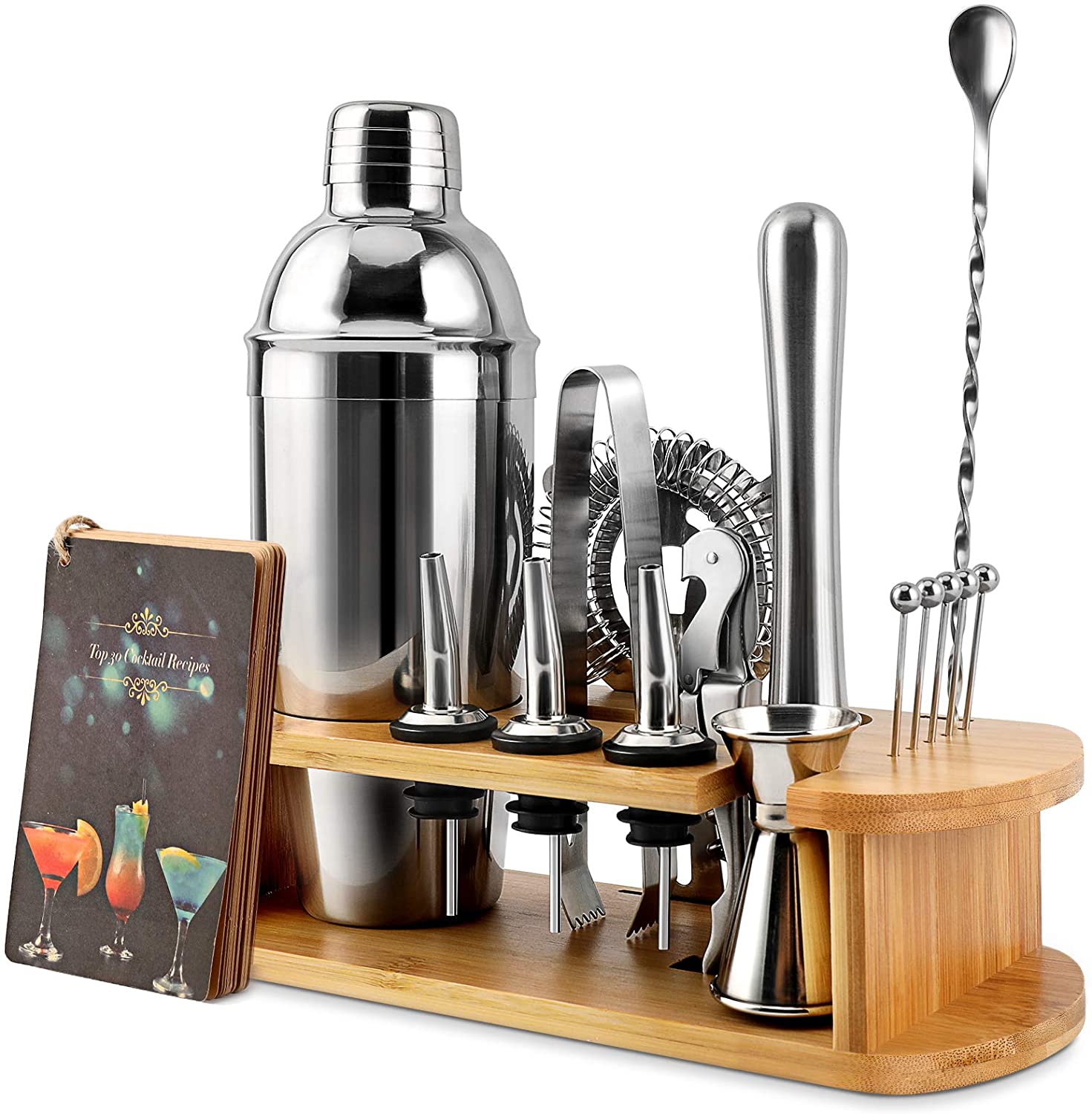 Complete Stainless Steel Bartending Gift Set