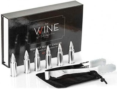 304 stainless steel bullet shape whisky stone  reused whiskey ice cube stone Chilling Stones Gift Set for wine drinking