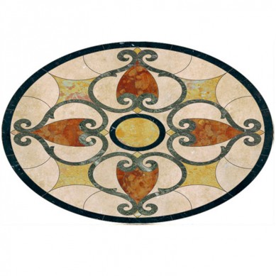 Manufacturer marble medalion pattern flooring tile waterjet marble tile lobby tile marble