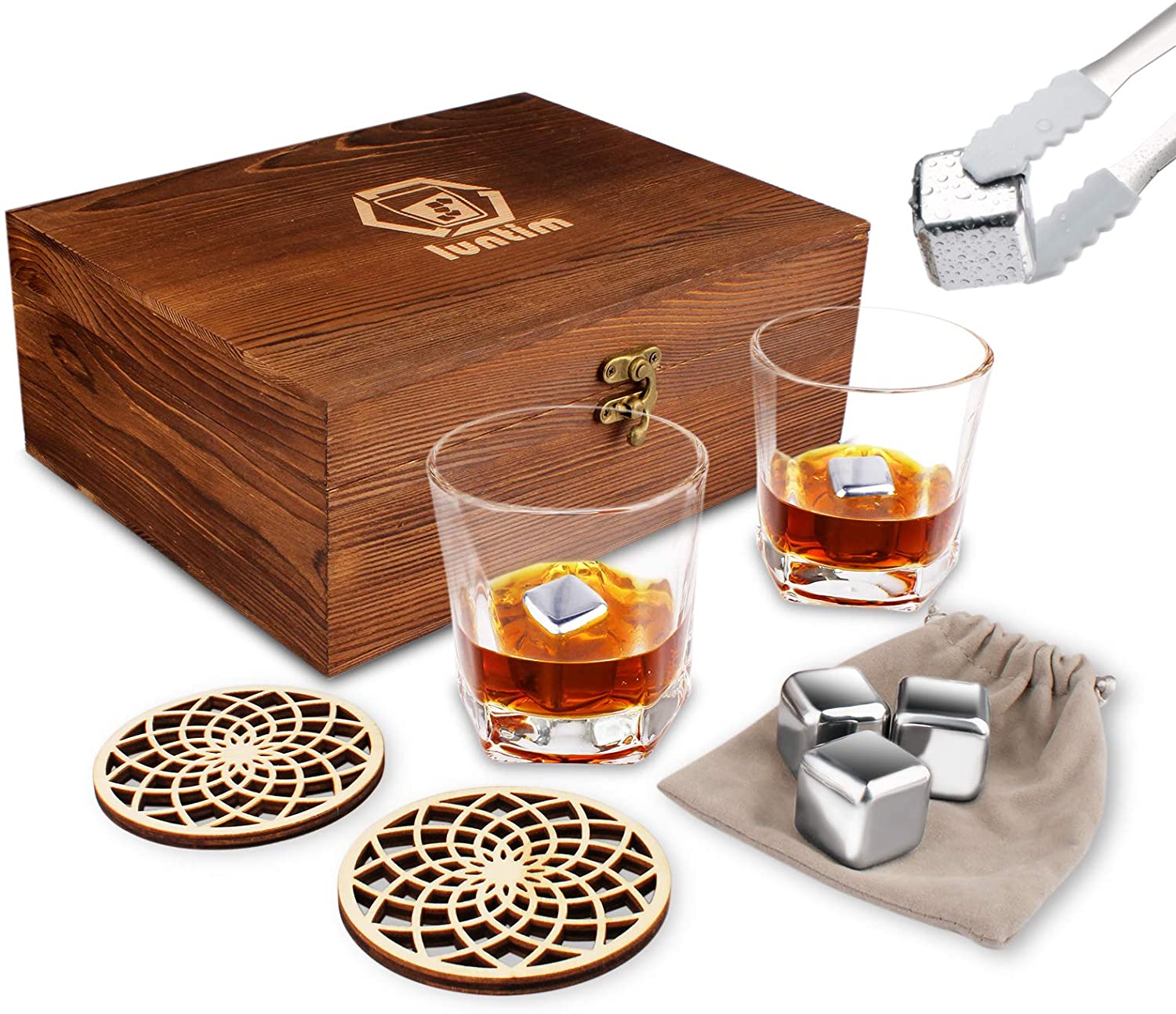 Renewable Design for Marble Floor Tiles - luxury wooden coaster Whiskey Stones Gift Set Bourbon Whiskey drinking Glass Set  – Shunstone