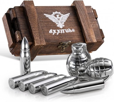 304 stainless bullet bomb shape stainless whisky stone of Unique Christmas Gifts