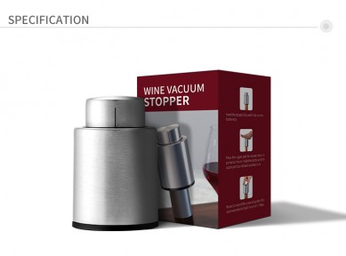 Chinese manufacture Stainless Steel Red wine bottle wine vacuum stopper