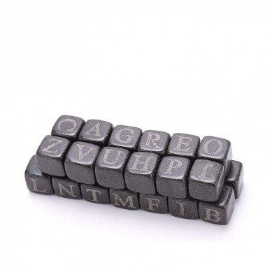 Ingelsk Letter whisky stien Basalt iis rotsblokjes Chilling Stones Whisky Stones Box