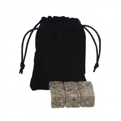 Factory price G682 Whiskey Stones with Black Velvet bag