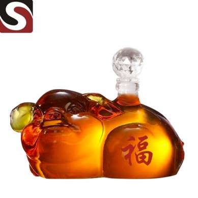 High PerformanceCup Coaster - high quality handmade pig shape wine glass decanter with cork  – Shunstone
