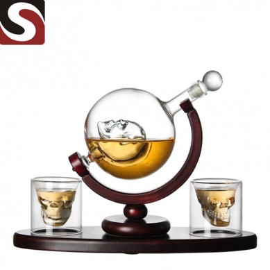 High Quality 200ml Glass Cup -
 Globe Bottle Glass Wine Bottle  – Shunstone