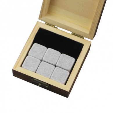 Small egurrezko opari 6 whisky harri opari Whiskey Ice Stones edariak Cooler Kubo Natural pcs Whiskey Stones Chilling Opari Box With