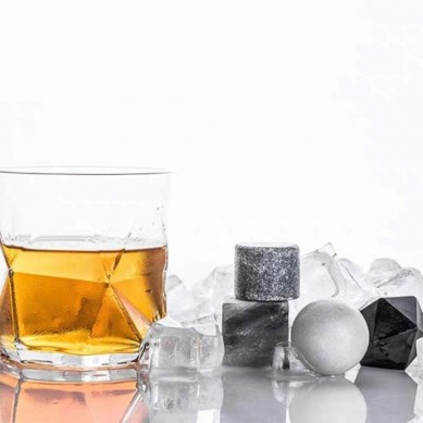 Personalized Whiskey Stones 4 different shape ice cube stone reused ice cube stone