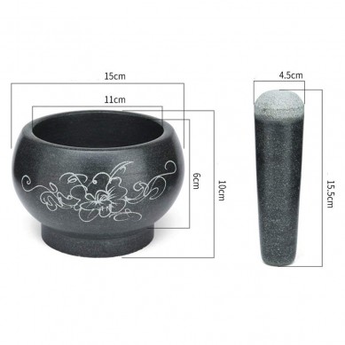 SHUNSTONE Mortar and Pestle Set Natural Celestite Stone Grinder Bowl Holder for cooking