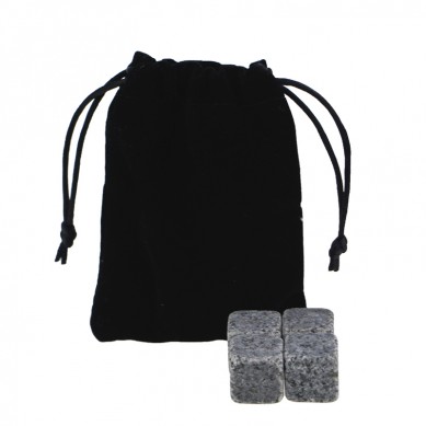 Wholesale G654 Whiskey Stones with Black Velvet bag