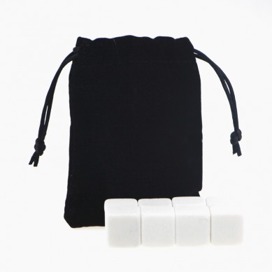 Personalized gifts high quality and low cost whiskey Stones set with Black Velvet bag