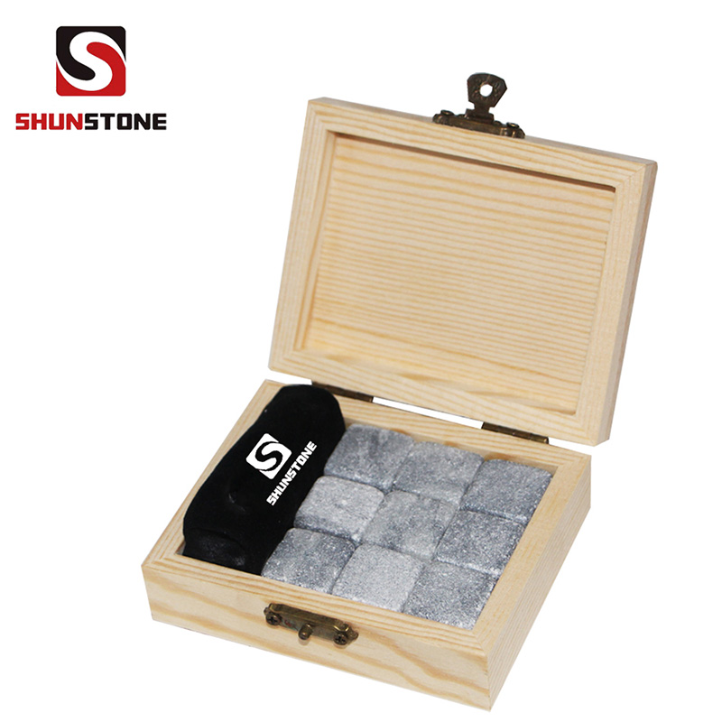 Original Factory Whiskey Glass Cup - 9 pcs of Whisky stone high quantity and low price stone gift whiskey cube stone – Shunstone