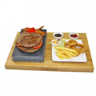 6 Stukke Stel Steak Stone Stel BBQ Stone Kookware Stel Basalt Steak Grillplaat