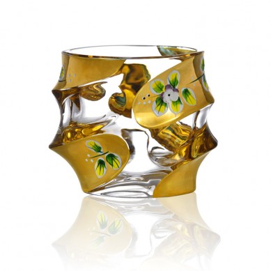 Discount wholesale Whiskey Drinking Glass -
 European Style Painted Gold Enamel Flower Lead-Free Crystal Engraved Whiskey Decanter Set With 6 Glasses For Whiskey – Shunstone