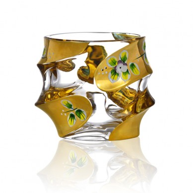 Discount wholesale Whiskey Drinking Glass - European Style Painted Gold Enamel Flower Lead-Free Crystal Engraved Whiskey Decanter Set With 6 Glasses For Whiskey – Shunstone