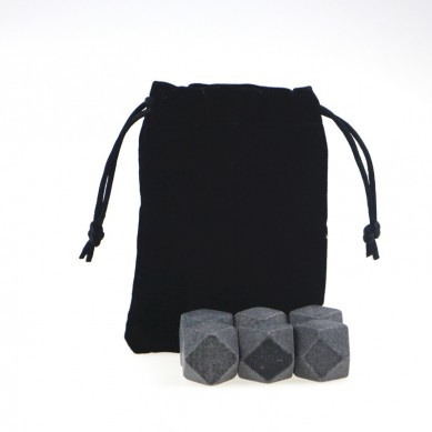 High quality diamond shape Chilling Stones Granite set ice cube stone