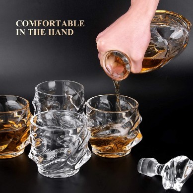 Whiskey Decanter wine Glasses Set with Whiskey Stones Personalized Gifts for Men