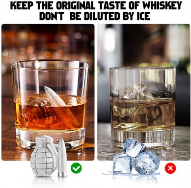 bullet and bomb shape stainless whisky stone Gifts for Dad Unique Christmas Gifts set