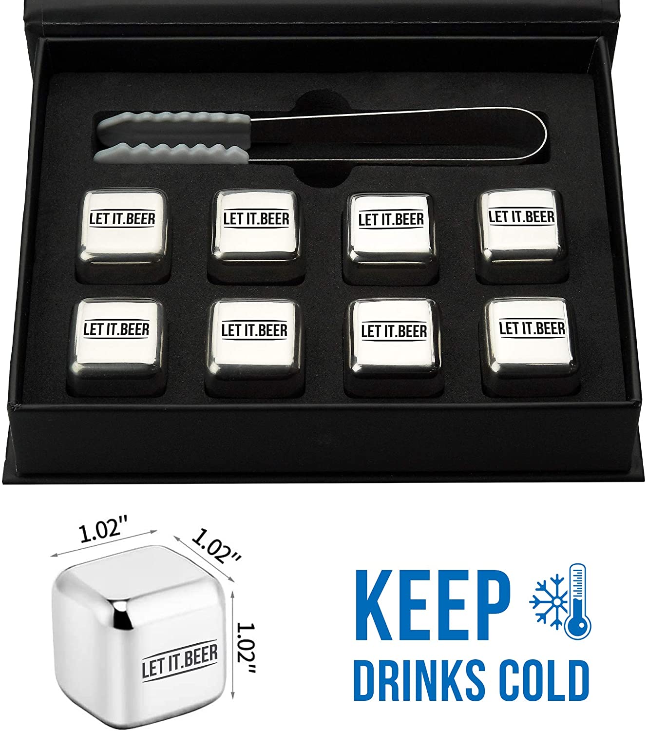 OEM Supply Whisky Gifts - stainless steel reused ice cube stone customized logo best wine gift christmas gift  – Shunstone