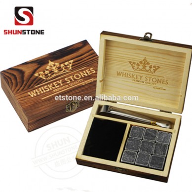 2017 China New Design Barbecue Stone -
 Amazon Whiskey Stones Whiskey Stones Gift Set 9 Granite Whisky Rocks in Handmade Wooden Box – Shunstone