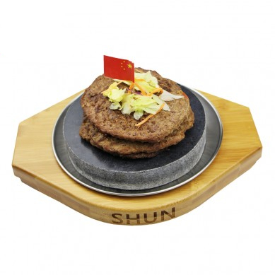 China OEM Ice Cube Stainless Steel - OEM design Steak Stone Cooking Stone Set Round Lava steak stone – Shunstone