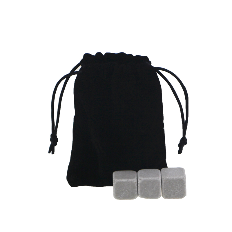 Manufacturer ofIce Stone Whisky Stones -  Cheap Natural Whiskey Stones set with Black Velvet bag – Shunstone