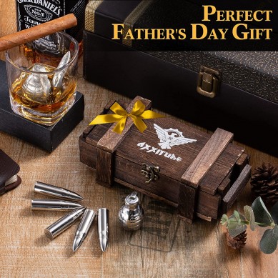 bullet and bomb shape stainless whisky stone Gifts for Dad Unique Christmas Gifts set