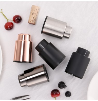 Chinese manufacture Stainless Steel Red wine bottle wine vacuum stopper