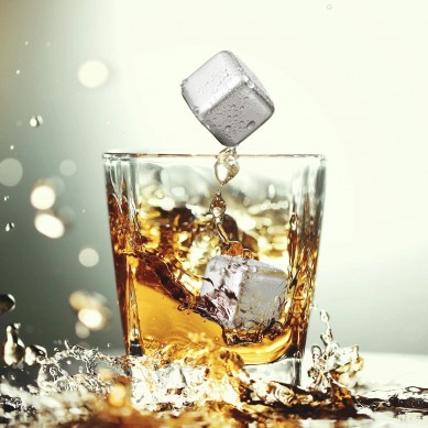 Best Gift Set for Men Stainless Steel Whiskey Stones with Premium Stones