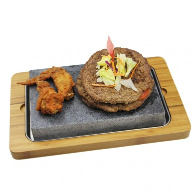 Top Quality Marble Coasters - small 3pcs in a set for one person Steak Stone set from Natural Stone – Shunstone