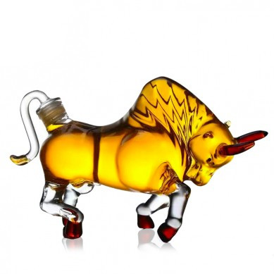 custom cow shape glass decanter for whisky vodka tequila