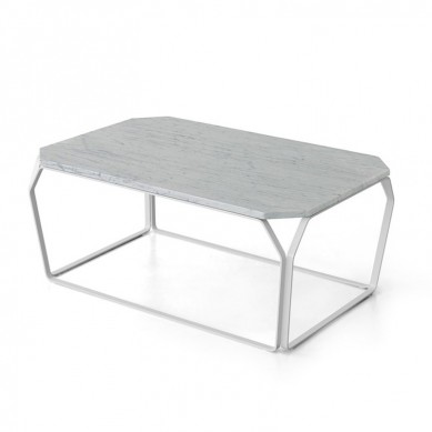 Modern style marble coffee tables with metal legs
