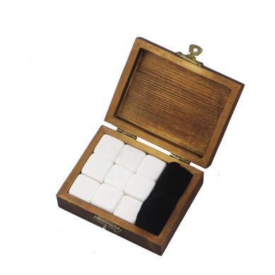 Whisky Stone Rock Eiswürfel Benutzerdefinierte Werbegeschenk-Set High-End-Whisky-Steine ​​​​Eis-Geschenk-Set