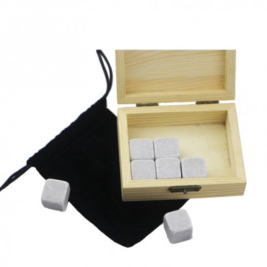Top selling Wholesale Cinderella whisky Chilling Stones 9 pcs Whiskey Stone Set Creative Gift Set Custom Whiskey Wine Ice Stone with Wooden Box