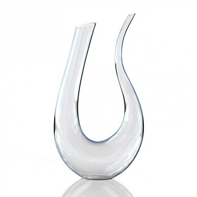 Wine Decanter U Shaped Horn Tsim Tes Ua Crystal Wine Aerator Khoom Plig rau Wine Lovers