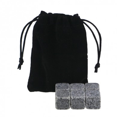 Wholesale G654 Whiskey Stones with Black Velvet bag