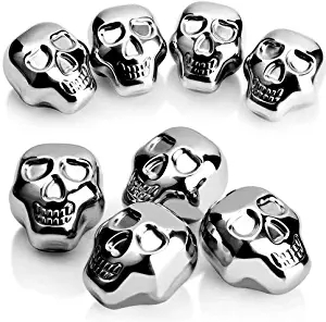 High Quality for Whiskey Wine Stone - Funny Gifts skull shape Stainless Steel Whiskey Stones Reusable Ice Cube for Men – Shunstone