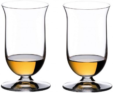 two machine made fine crystal Single Malt Whiskey glasses by gift box set