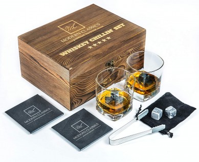 Whisky Stones Bourbon čaše Poklon kutija Drinking Stones vino poklon za Dan očeva